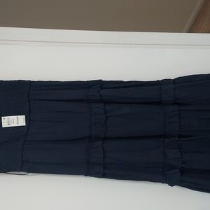 INC Navy Blue midi tiered dress. Size Medium.  Brand new.